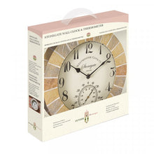 Load image into Gallery viewer, Stonegate Wall Clock &amp; Thermometer
