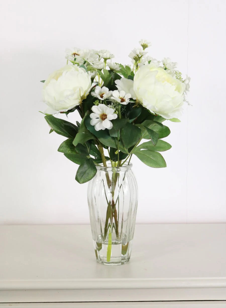 Peony & Daisy Flower Arrangement