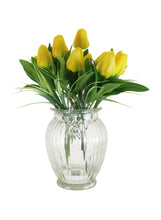 Load image into Gallery viewer, Tulip in Ribbed Vase Arrangement 🌷
