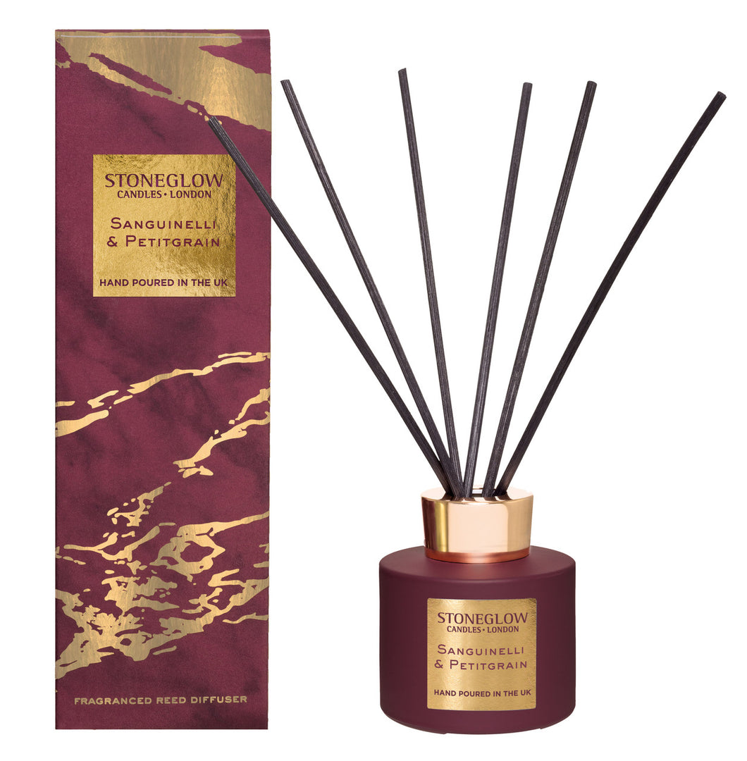 Scented Reed Diffuser - Sanguinelli & Petitgrain